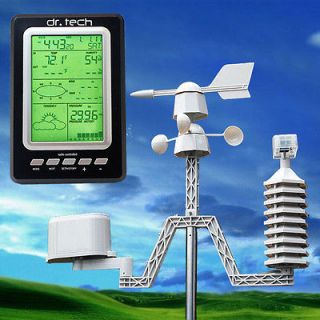 Dr. Tech Professional Wireless Weather Station w/ Solar Transmitter 