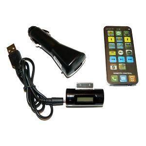FM Transmitter Remote Car Charger Adapter For iPod iPhone 4G 4 S 3GS 