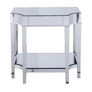 Hollywood MIRRORED FOYER Hall Side Nightstand End TABLE