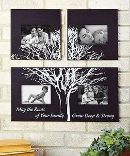 NEW 3 PC FAMILY TREE PHOTO PICTURE FRAME ART WALL HANGING COLLAGE 