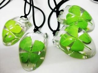 wholesale Lots 6pcs lucky charm four leaf clover amber mouse style 