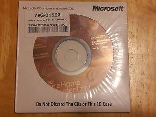 Microsoft Office Home & Student 2007   Full Version for Windows CD 