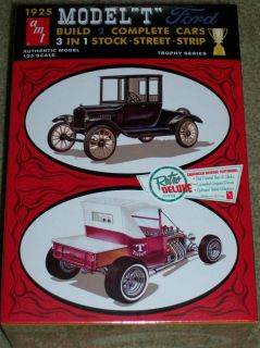 AMT 1925 Ford Model T 3 in 1 Model Car Kit 1/25