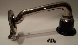 Nickel Pathe Phonograph Tone Arm & Concert Reproducer