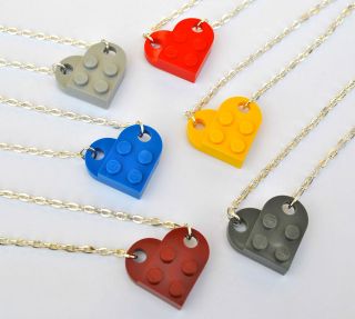 LEGO® LOVE HEART NECKLACE 18 INCH GIRLFRIEND BEST FRIEND XMAS 