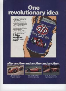 1973 STP Dual Oil Filter One Revolutionary Idea Joe Leonard Racers 