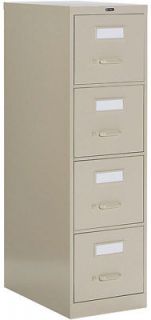   of 2 Lockable Metal 4 Drawer Vertical File Cabinets Office Furniture