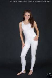 White Sexy Lycra Zentai Spandex Catsuit Costume S XXL