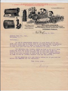4098 Godfrey, Keller Co boiler engines 1918 letterhead Jackson Coal 