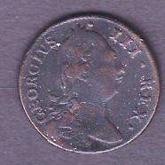 IRELAND COIN, 1/2 PENNY , 1781 YEAR