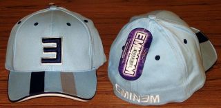 EMINEM BASEBALL HAT/CAP Light Blue S/M Licensed NEW