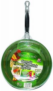 Orgreenic NON STICK FRYING PAN 10 New Kitchen Cookware Eco Safe TV 