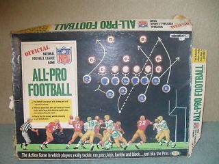 Official NFL All Pro Football Board Game 1967