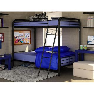   Over Twin Metal Bunk Bed Dorm Furniture Kids Front Ladder NEW PICK
