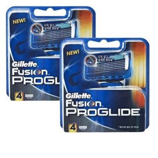 Gillette Fusion Proglide Shaving Razor Blade Cartridge Refills (4x2 