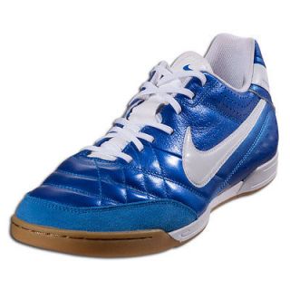 NIKE TIEMPO NATURAL IV IC INDOOR SOCCER FUTSAL SHOES WHITE/BLACK.