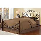 Queen Size Poster Bed   Bronze Metal and Cherry Finish   Beautiful 
