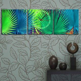 Palm Tree Leaves Modern Wall Art On Quality Canvas Set FRAMED Choice 
