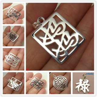   Characters genuine sterling silver dangle Necklace charms pendant