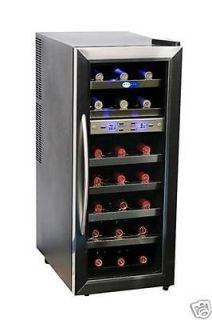 Whynter 21 bottle Silent Dual Zone Stainless Steel Wine Cooler WC 