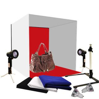 Photo Studio 24 Photography Lighting Tent Backdrop Kit 60cm Cube 