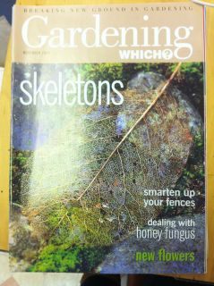 Which Gardening Magazine Nov 1999 Fences Skeletons Honey Fungus Mini 