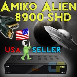 Amiko Alien HD 8900 SHD 1080p FTA Satellite Reciever WiFi Support 