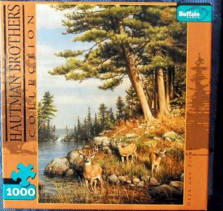 Buffalo Games Puzzle DEER AND PINES 1000 Pieces Hautman Brothers