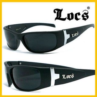 Locs Mens Sunglasses Gangster Sports   Mat Black LC22