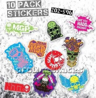 Madd Gear MGP Scooter Sticker Sheet Edition 2   Includes 10 x 
