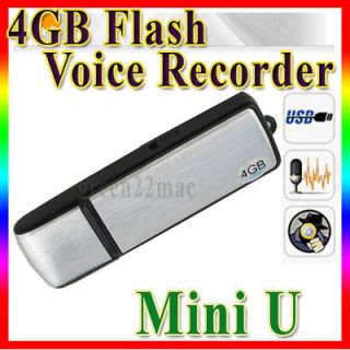   USB Spy Portable Digital Voice Recorder Flash Drive Memory Black US