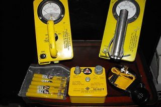 HUGE RADIATION GEIGER COUNTER SURVIVAL KIT W/ ALL SUPPORTING 