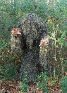 Kids 4 Piece Synthetic Ghillie Suit Woodland    in lower 
