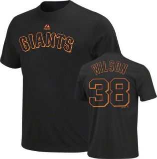 Brian Wilson Majestic Name and Number San Francisco Giants T Shirt