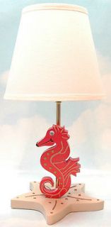   Seahorse Lamp with Adventure Story   Great for any Young Girls Room