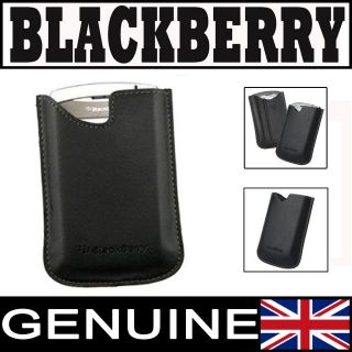 GENUINE EXCLUSIVE BLACKBERRY LEATHER CASE /COVER /POCKET /POUCH 