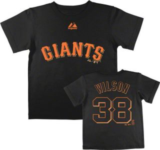 Brian Wilson San Francisco Giants Toddler Black Name and Number T 