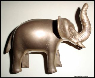 Vintage Large Brass Elephant Figurine Statue 570gr