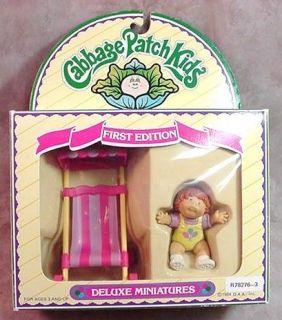   Cabbage Patch Doll Deluxe Miniatures First Edition Doll With Stroller