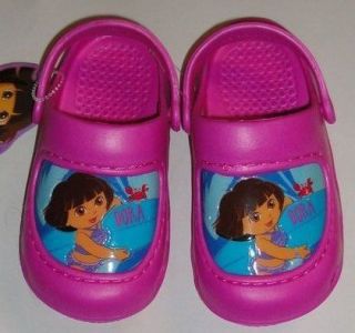 New Girls Clogs Water Shoes Dora The Explorer Surfing Dora 5 6 7 8 9 