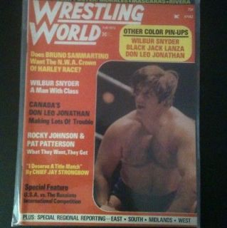 Wrestling World Magazine Fall 1973 Bruno Sammartino COLOR PINUPS