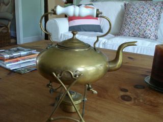vintage glass tea kettle