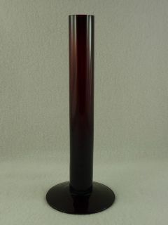 Ruby Red Glass Bud Vase