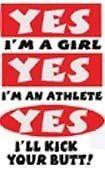 Funny Softball T Shirt Yes Im A Girl Yes Im Athlete Yes Ill Kick 