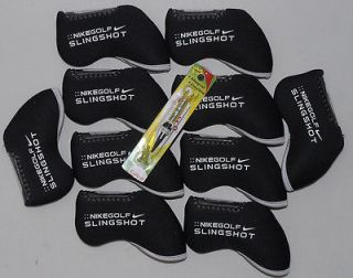   Neoprene Iron Headcover Covers Black Slingshot + 1 Magnet Tee for Nike