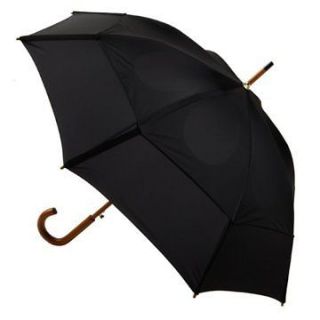   Black Automatic Umbrella Auto Open Parasol Gift Man Woman Rain NEW