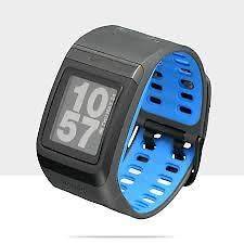 Nike+ GPS Running Sportwatch powered by TomTom Anthracite/Blu​e Glow 