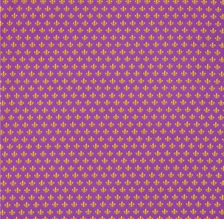 MLiss Fleur de Lis gold/ purple.Body Pillowcase or 2 stnd pillowcases 