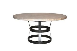 72 Round iron basket dining table classic large spectacular reclaimed 