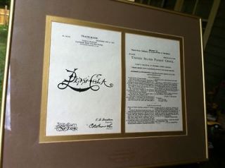  Pepsi ColaTRADEMARK Certificate,Print From Original,1941 LOFT Candy
